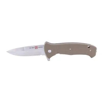 Sunex Knife S2020 Llsa 8Cr 56Hrc Satin 3.6In Trad Glnylon Coyote