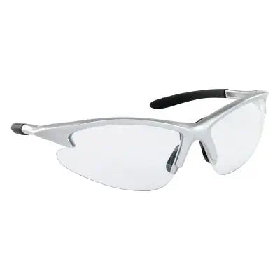 Sas Safety Db2 Safe Glasses W/ Silver Frame And Clear Lens In Polybag